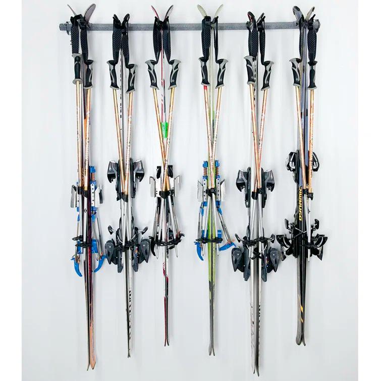 Monkey Bar Storage Steel Wall Mounted Adjustable Multi-Use Ski/Snowboard Rack 3006