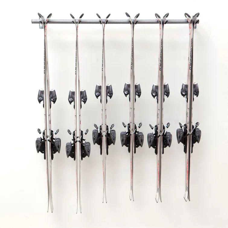 Monkey Bar Storage Steel Wall Mounted Adjustable Multi-Use Ski/Snowboard Rack 3006