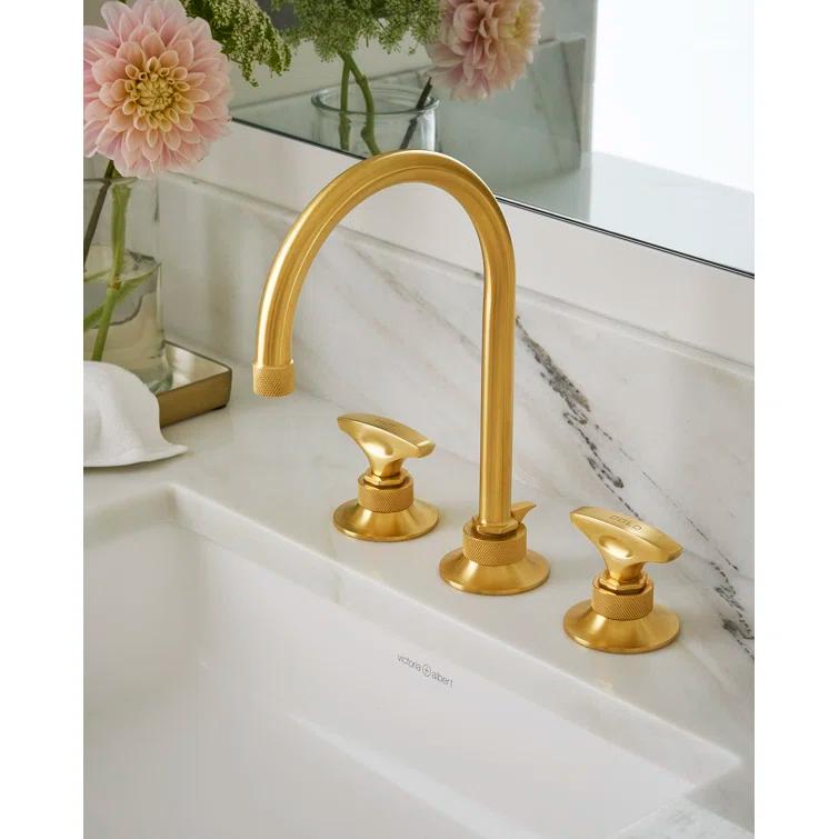 Graceline Widespread Lavatory Faucet With C-Spout