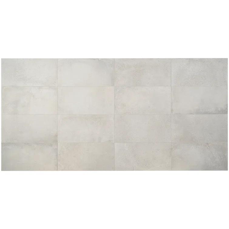 Large Format 12" x 24" Porcelain Concrete Look Wall & Floor Tile