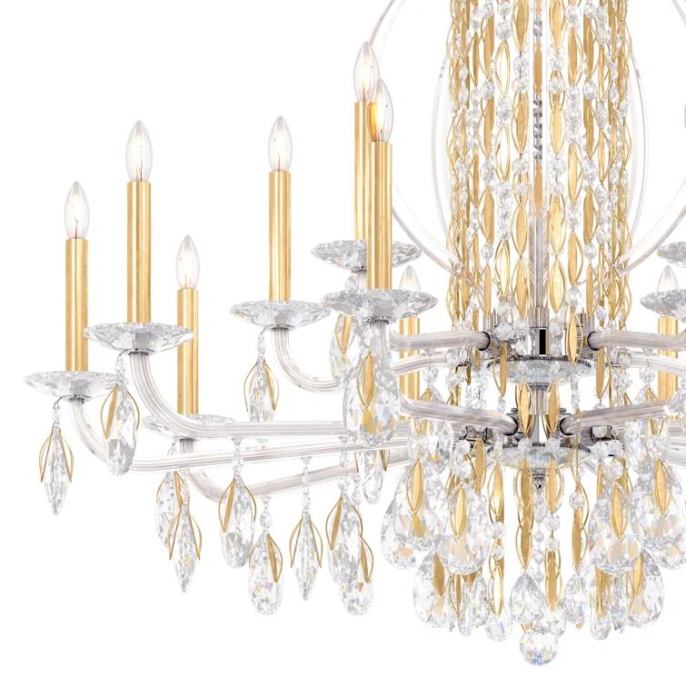 Sarella 15 - Light Glass Classic / Traditional Chandelier