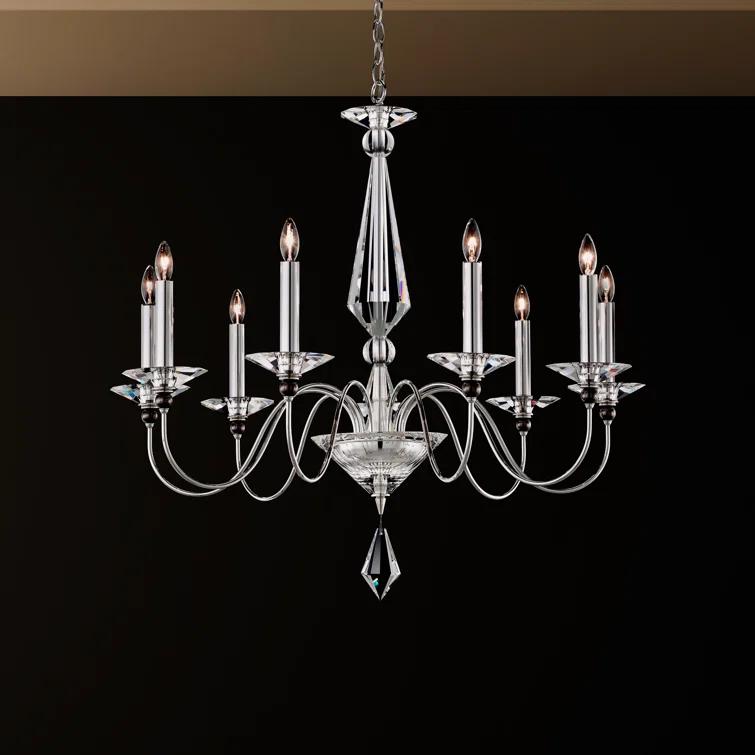 Jasmine 9 - Light Glass Classic / Traditional Chandelier