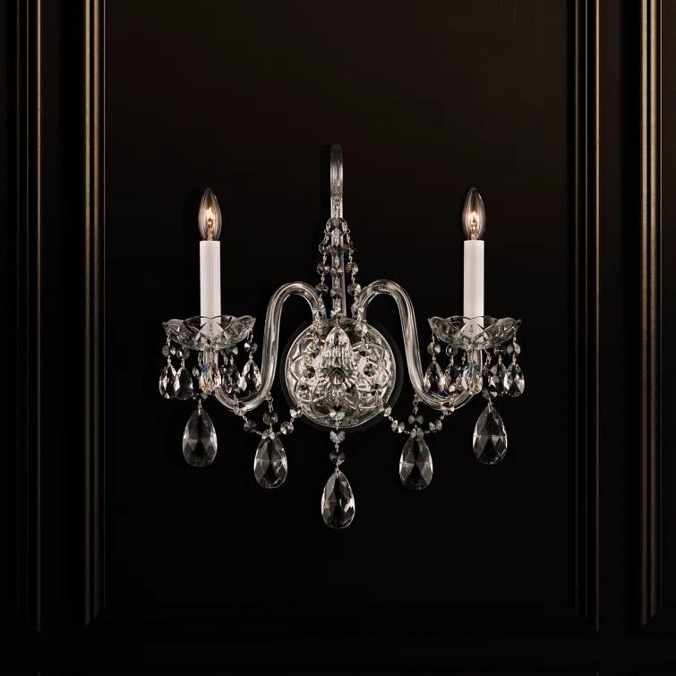 Arlington Crystal Candle Wall Light