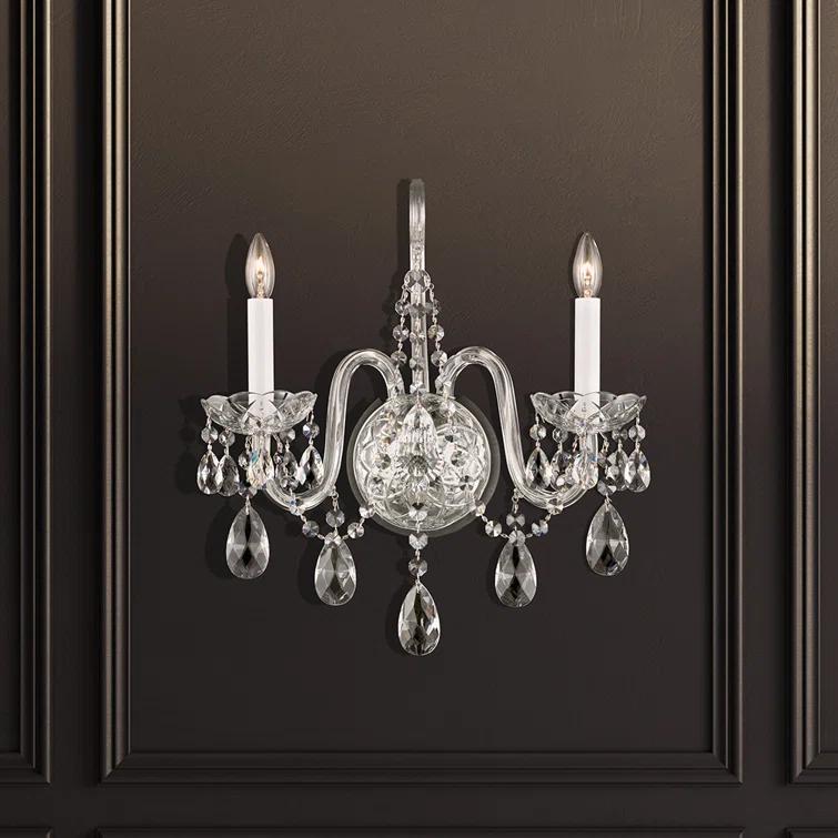 Arlington Crystal Candle Wall Light