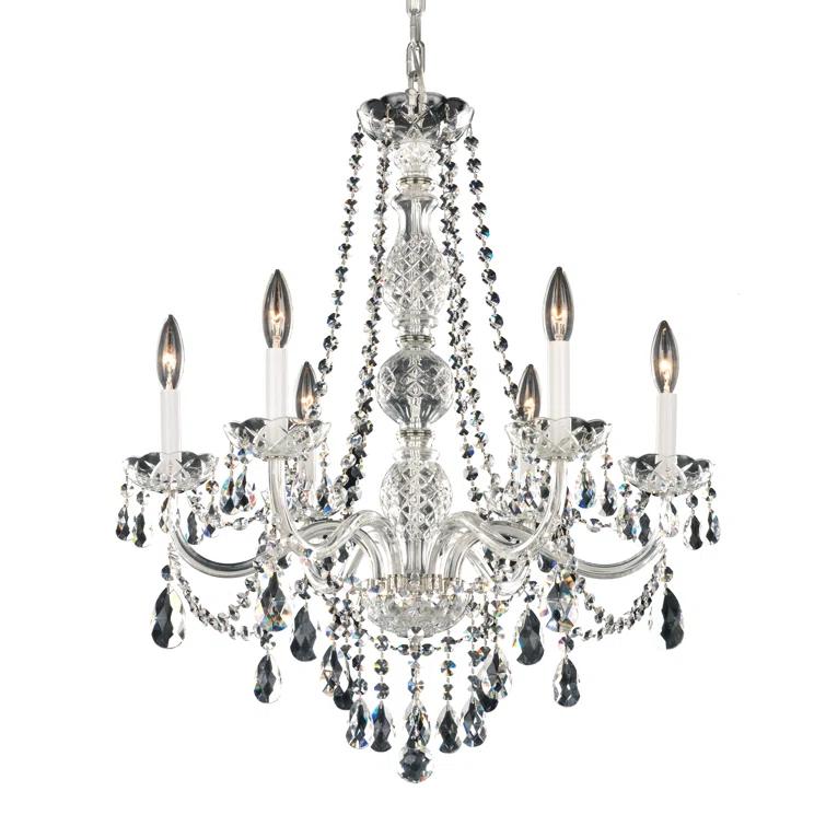 Arlington 6 - Light Glass Classic / Traditional Chandelier