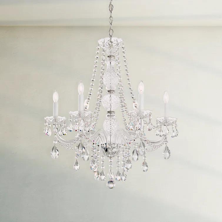 Arlington 6 - Light Glass Classic / Traditional Chandelier