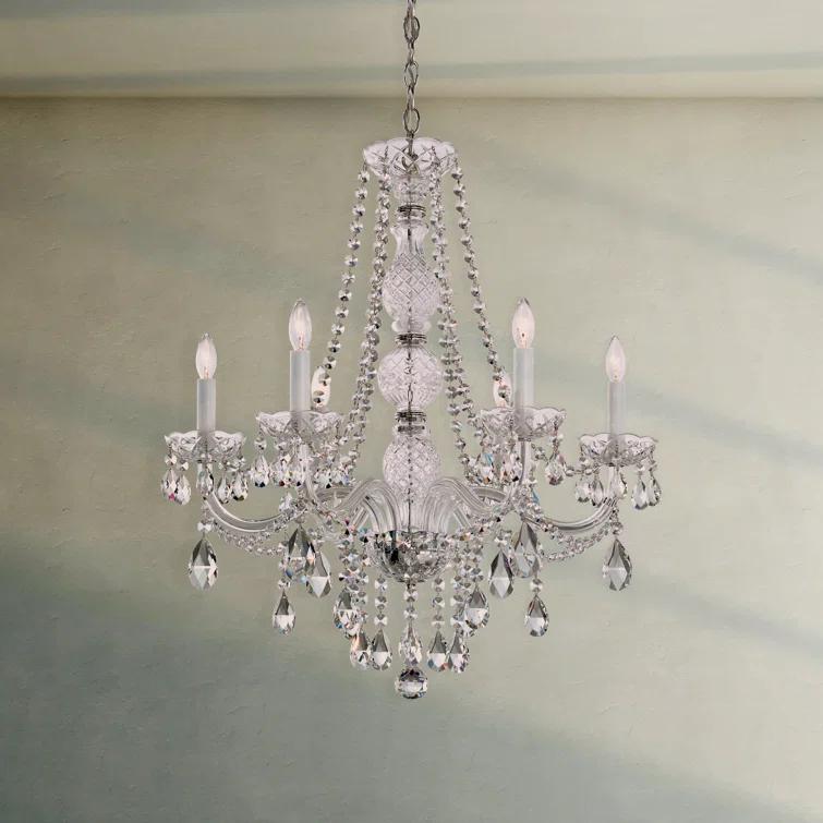Arlington 6 - Light Glass Classic / Traditional Chandelier