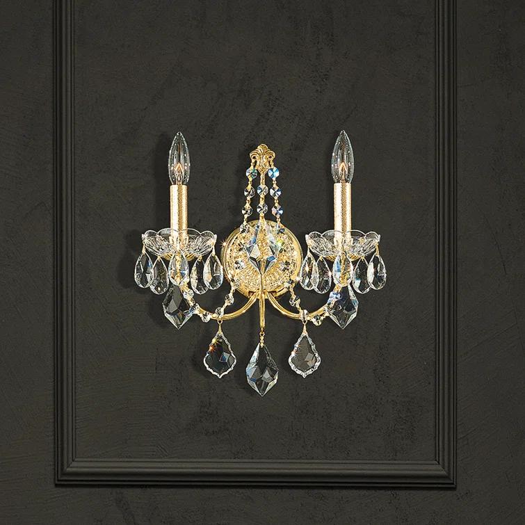 Century Steel Candle Wall Light