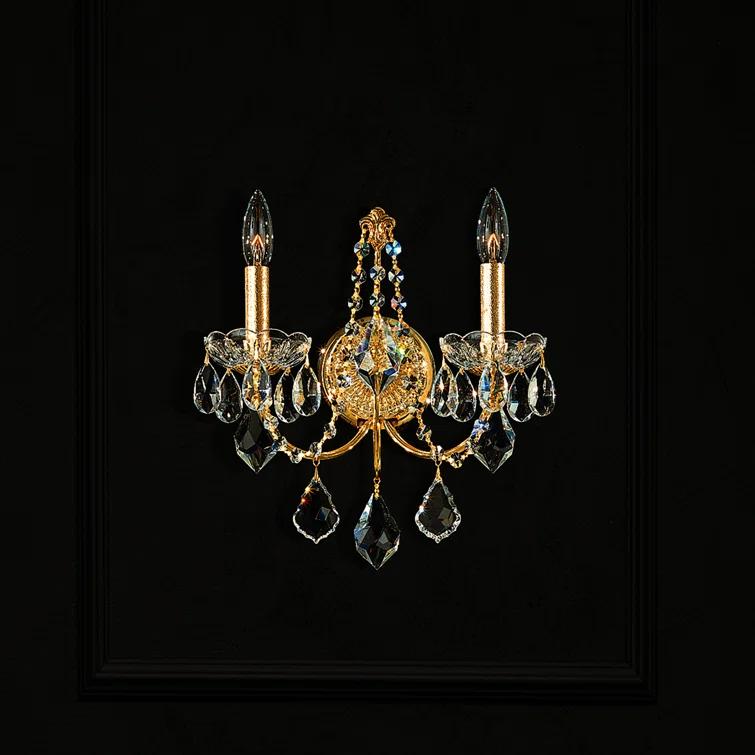 Century Steel Candle Wall Light