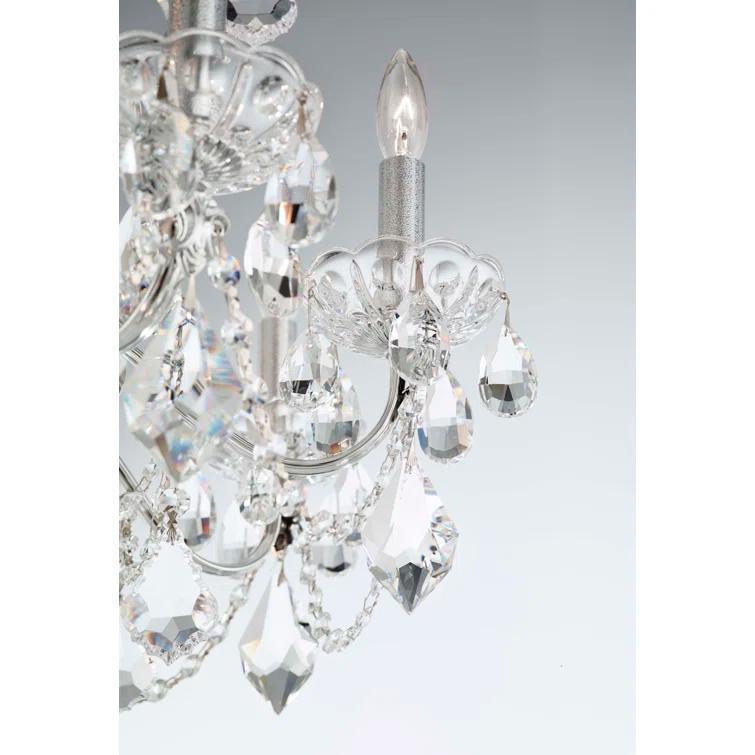 Century 8 - Light Glass Tiered Chandelier