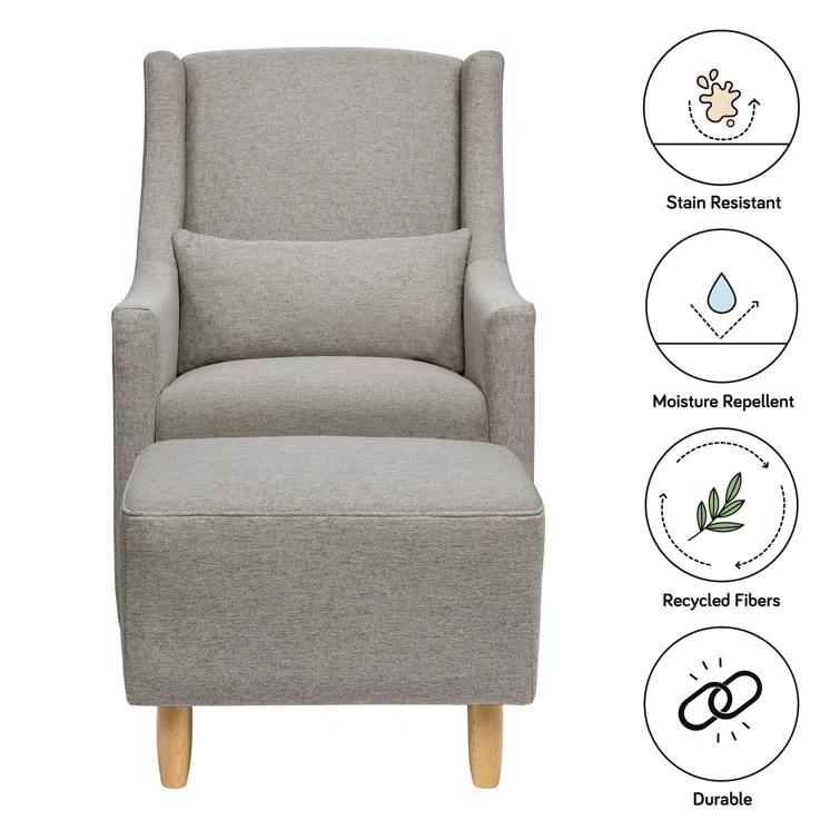 Toco Swivel Glider with Ottoman Set