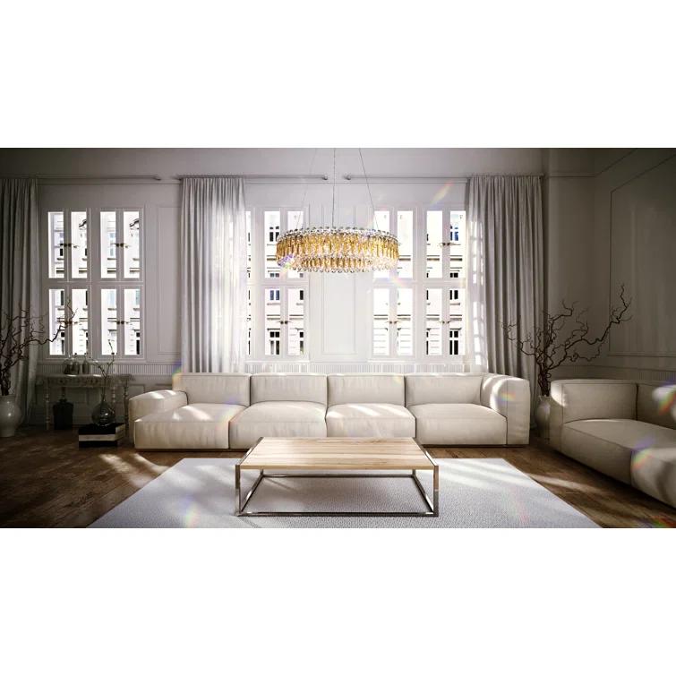 Sarella 12 - Light Dimmable Drum Chandelier