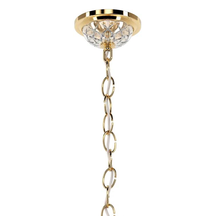 Century 12 - Light Glass Dimmable Classic / Traditional Chandelier