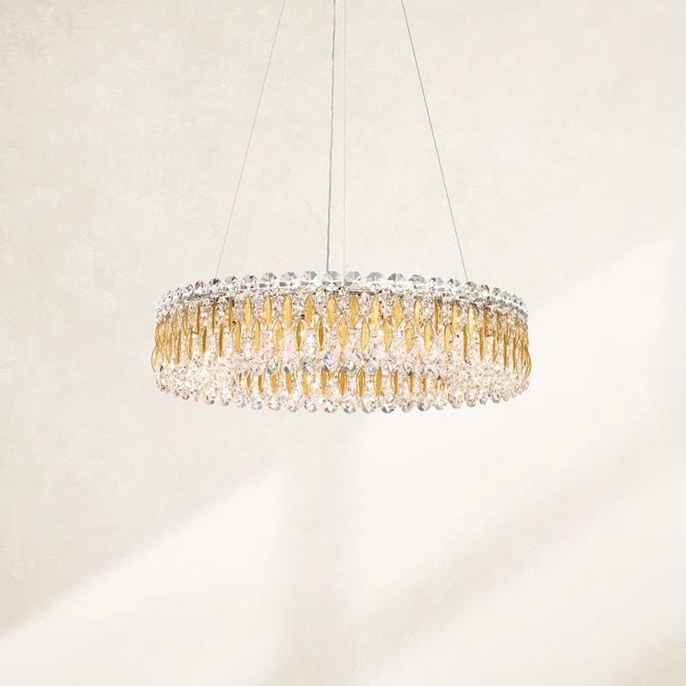 Sarella 12 - Light Dimmable Drum Chandelier