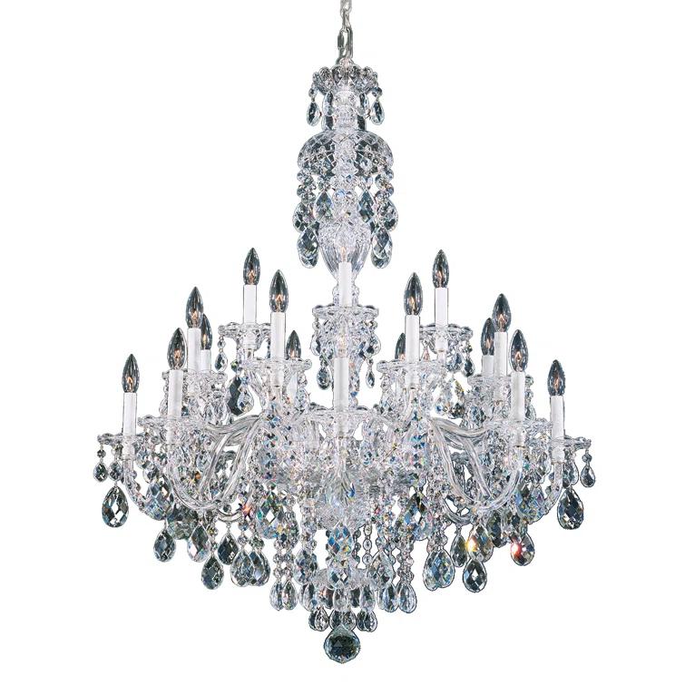 Sterling 20 - Light Glass Tiered Chandelier