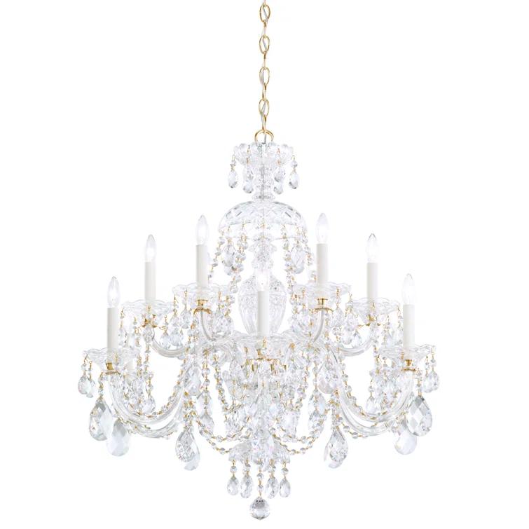 Sterling 12 - Light Glass Classic / Traditional Chandelier