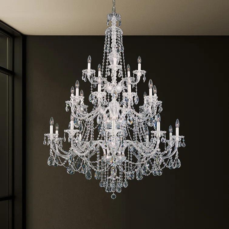 Sterling 25 - Light Glass Tiered Chandelier