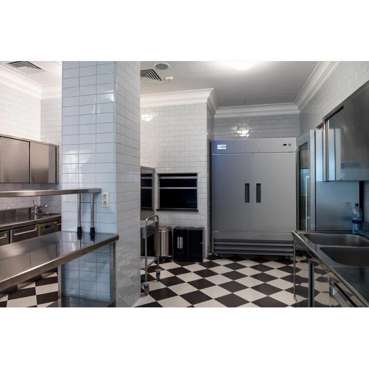 KoolMore 47 cu. ft. Commercial 2 Solid Door Reach In Refrigerator in Stainless Steel