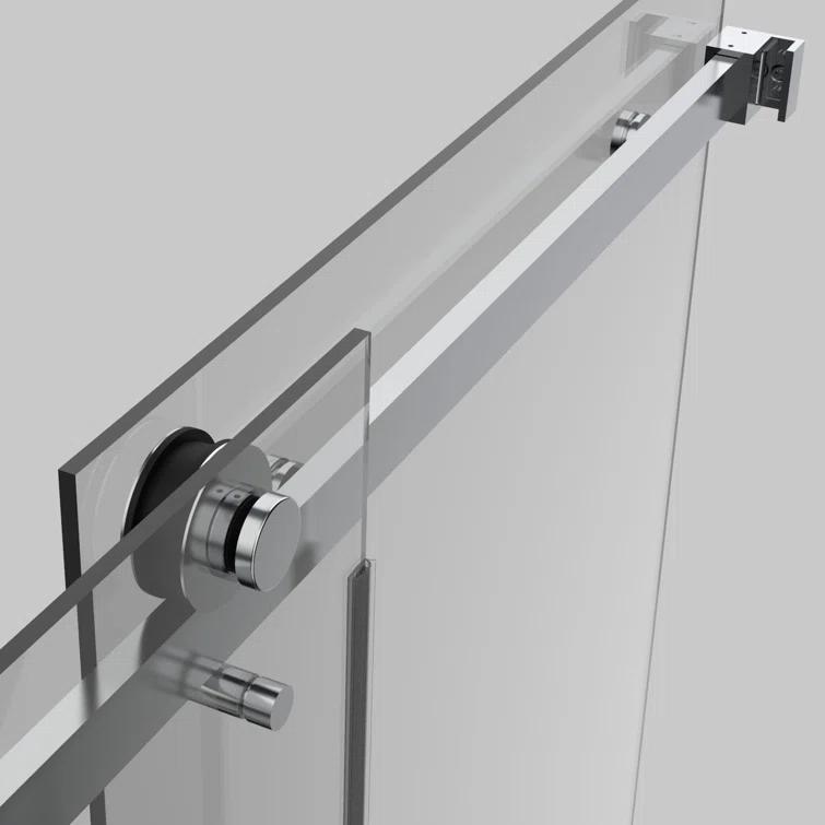 HHK HOME 60'' W 76'' H Frameless Rectangle Shower Enclosure HHKSS04-CH-6076