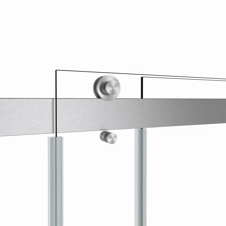 Spezia 44" - 48"W x 76" H Double Sliding Frameless Shower Door