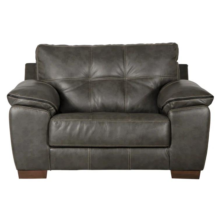 Peosta 61" Wide Tufted Polyester Chair and a Half