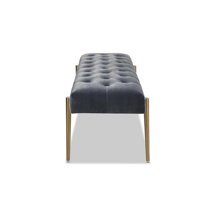 Velvet Upholstered Bench