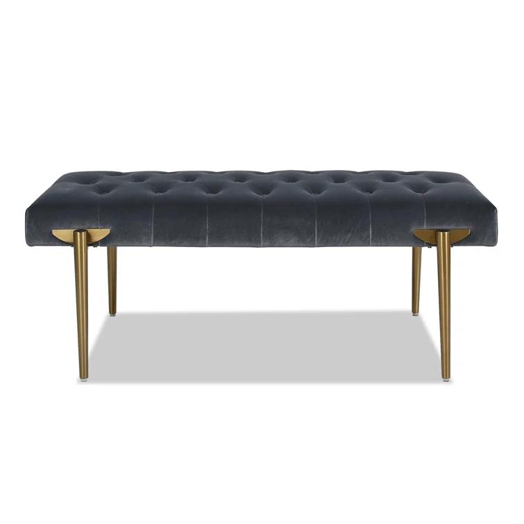 Velvet Upholstered Bench