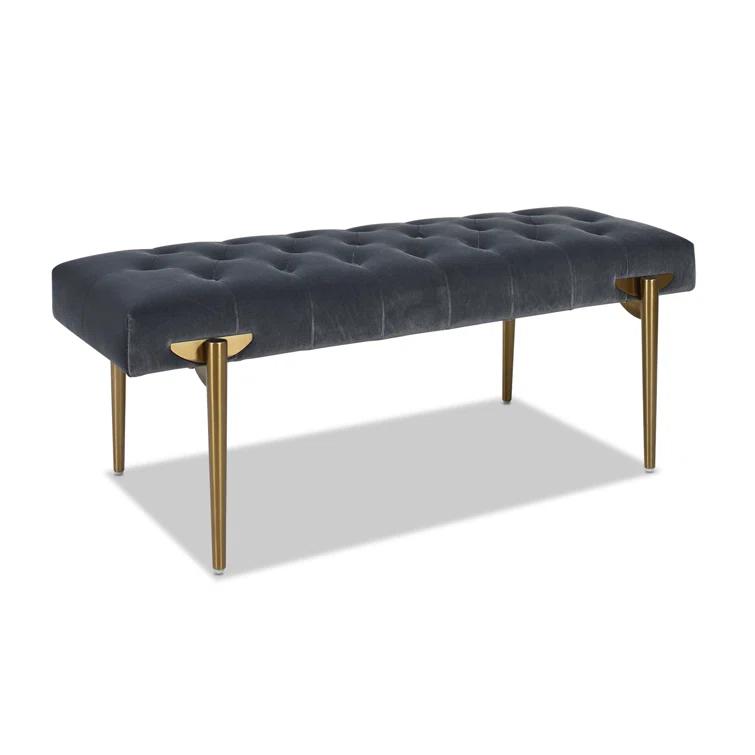 Velvet Upholstered Bench