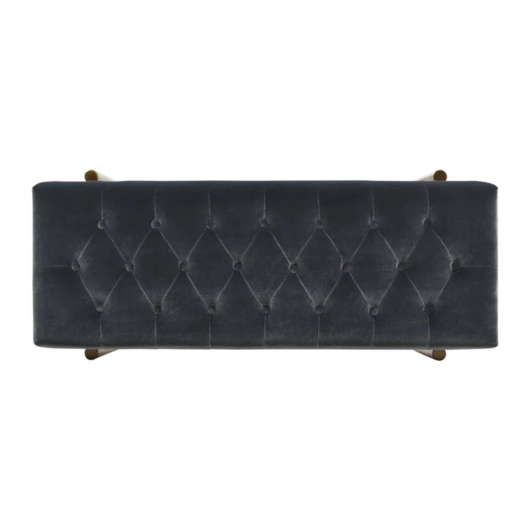 Velvet Upholstered Bench