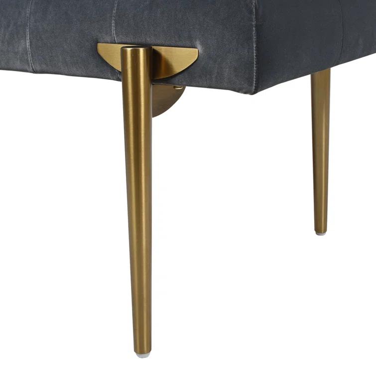 Velvet Upholstered Bench
