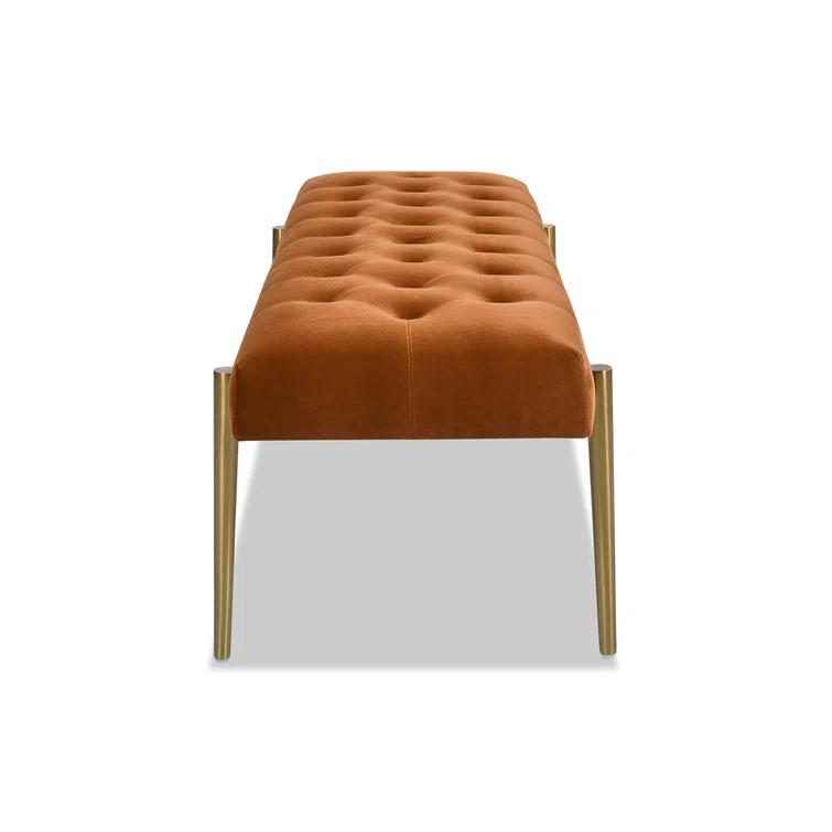 Velvet Upholstered Bench