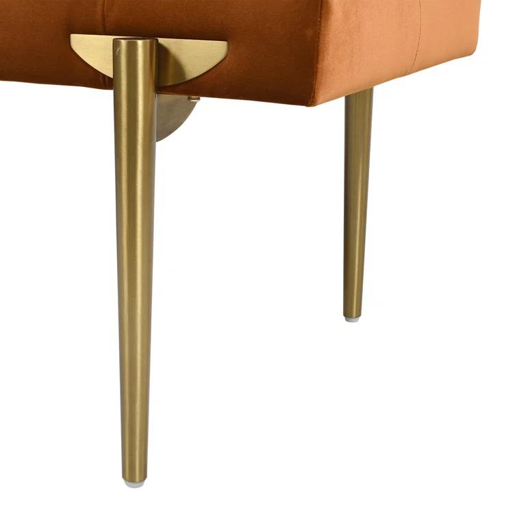 Velvet Upholstered Bench