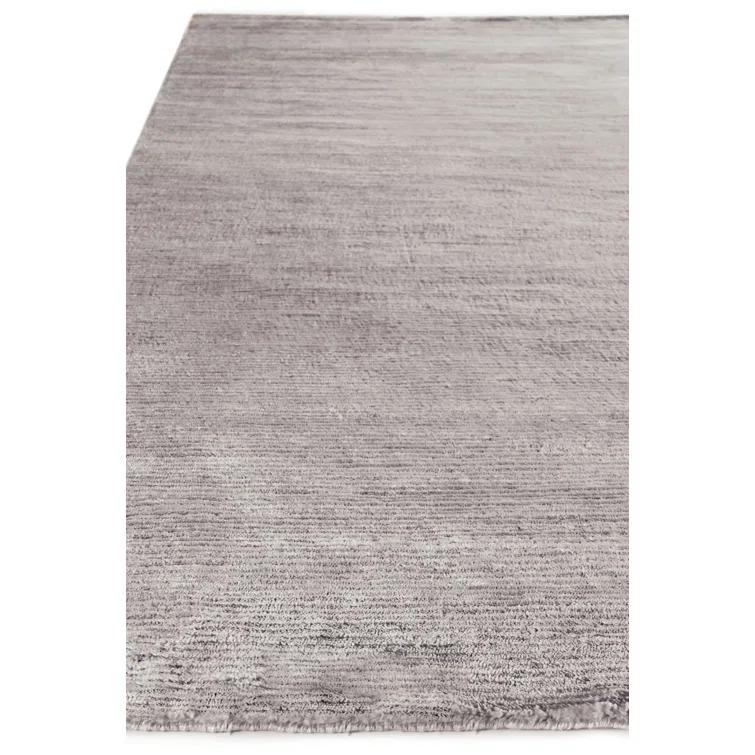 Crush Hand-Knotted Dark Silver/Silver Area Rug
