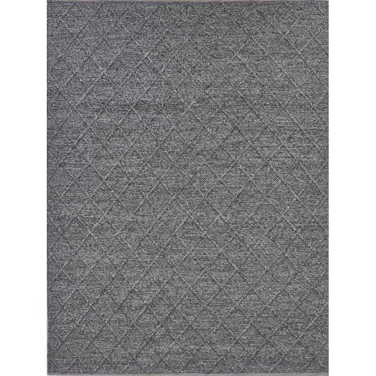 Brentwood Geometric Hand-Loomed Wool Dark Brown Area Rug
