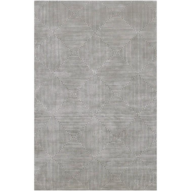 Candice Olson Rugs Luminous Blue Gray / Silver Blue Contemporary Rug