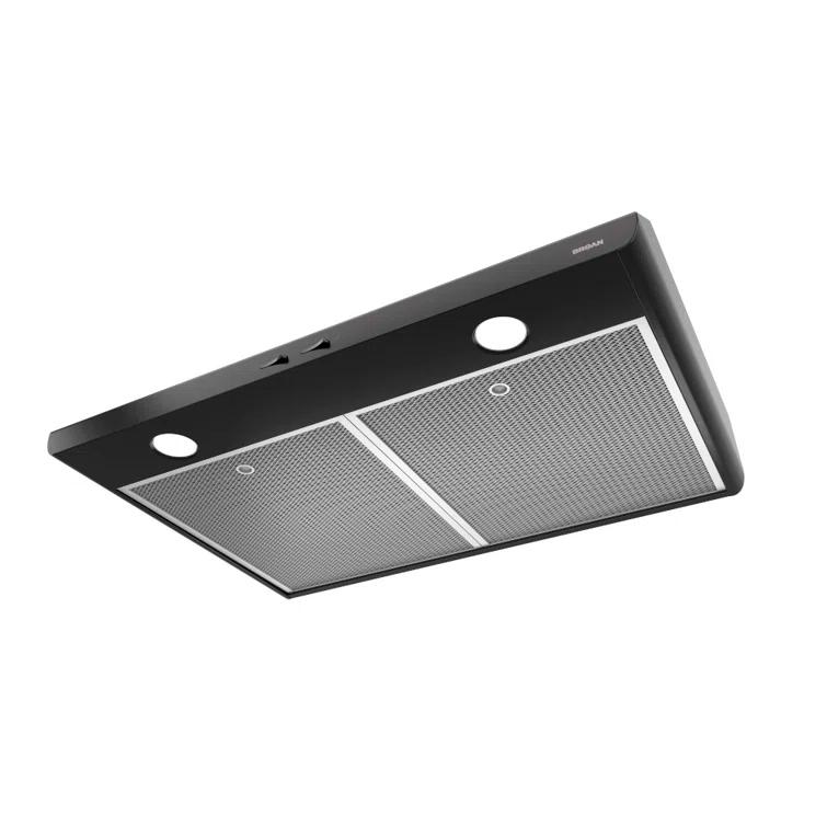 Broan NuTone Broan NuTone 30" Steel 250 CFM Convertible Under Cabinet Range Hood with Mesh Filter BKSH130BL