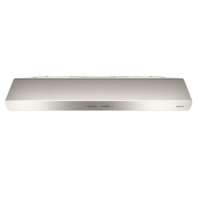 Broan NuTone Broan NuTone 30" Steel 250 CFM Convertible Under Cabinet Range Hood with Mesh Filter BKSH130SS