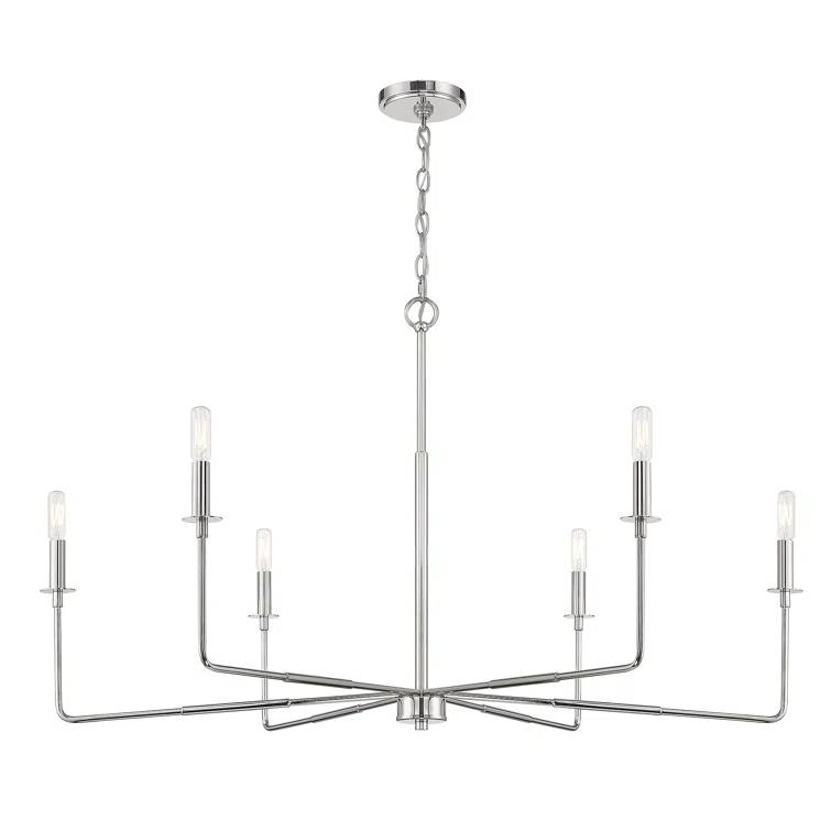 Alysa 6 - Light Dimmable Classic / Traditional Chandelier