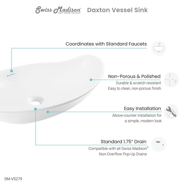 Swiss Madison SM-VS279 Daxton Vessel Sink