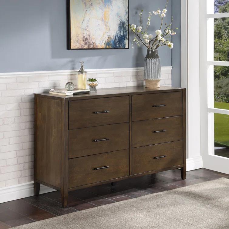 Tompkins 6 Drawer Double Dresser