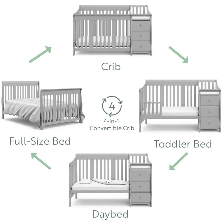 Portofino 5-in-1 Convertible Crib and Changer