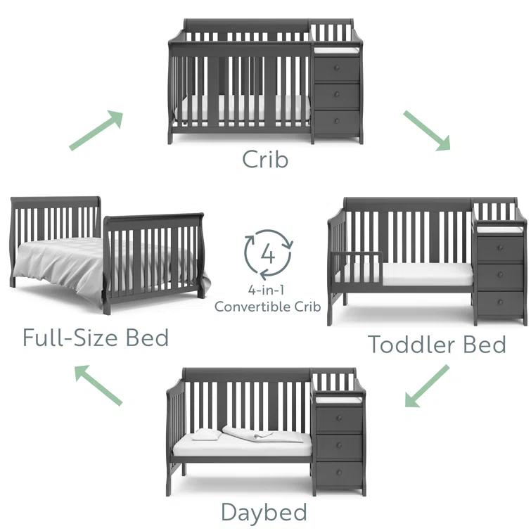 Portofino 5-in-1 Convertible Crib and Changer