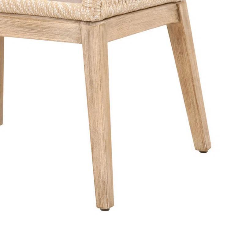 Fabric Side Chair in Beige/Ivory