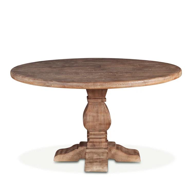 48" Round Reclaimed Wood Farmhouse Dining Table