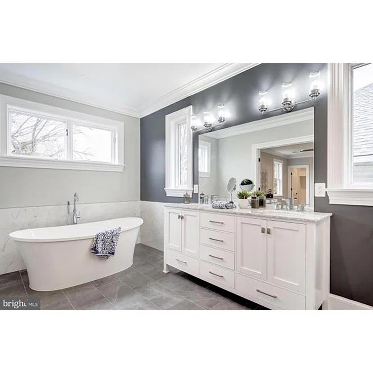Studio 60'' x 36'' Freestanding Soaking Acrylic Bathtub