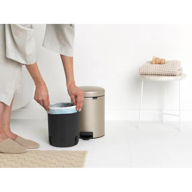Brabantia NewIcon Step On Trash Can, 1.3 Gallon (5 Liter)