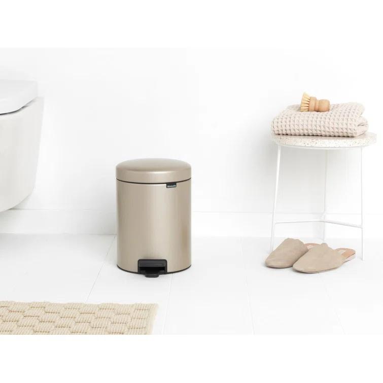 Brabantia NewIcon Step On Trash Can, 1.3 Gallon (5 Liter)