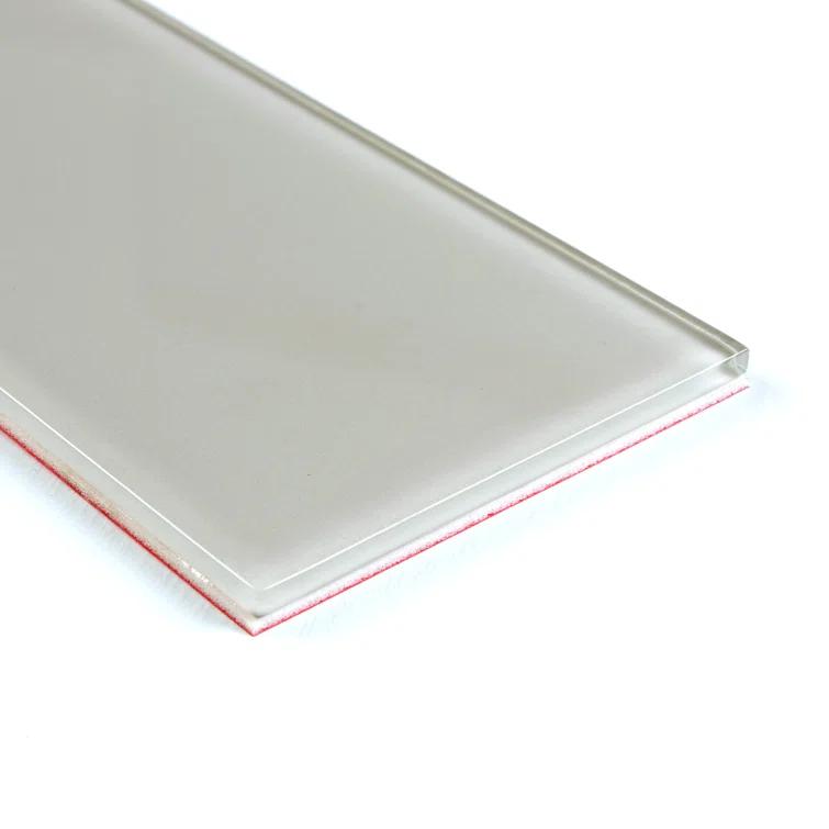 3'' W x 6'' L Glass Peel and Stick Subway Tile