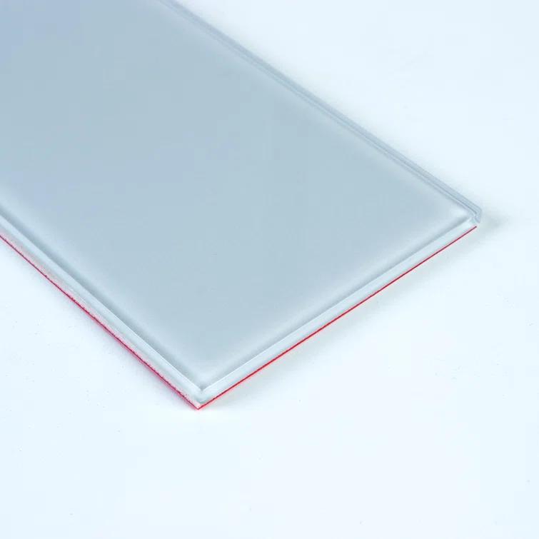 3'' W x 6'' L Glass Peel and Stick Subway Tile