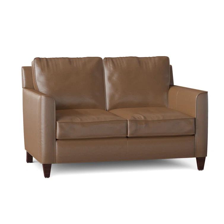 Yorba 54.5'' Leather Loveseat